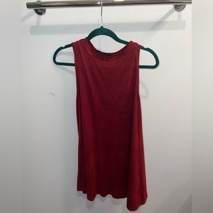 Red tank dress